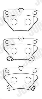 Brake Pad Set, disc brake 572450J