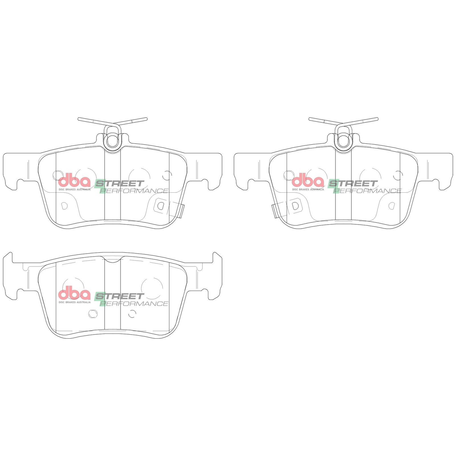 DBA SP STREET PERFORMANCE BRAKE PADS [ Honda Civic FK8 Type R 2016 - On R ] - TecDoc Only