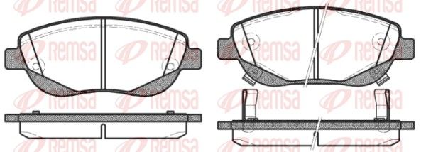 Brake Pad Set, disc brake 1448.02