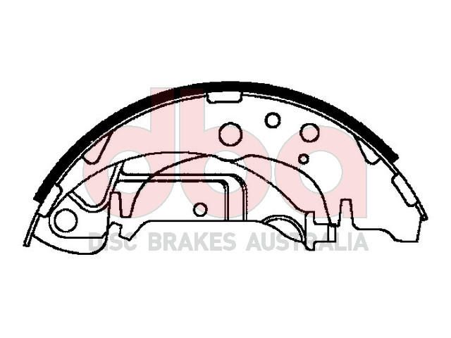 Street Series Brake Shoes [Hyundai Santa Fe 254mm] - TecDoc Only