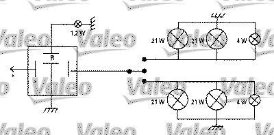 CENTRALE CLIGNO 12V 4 BORN.  .