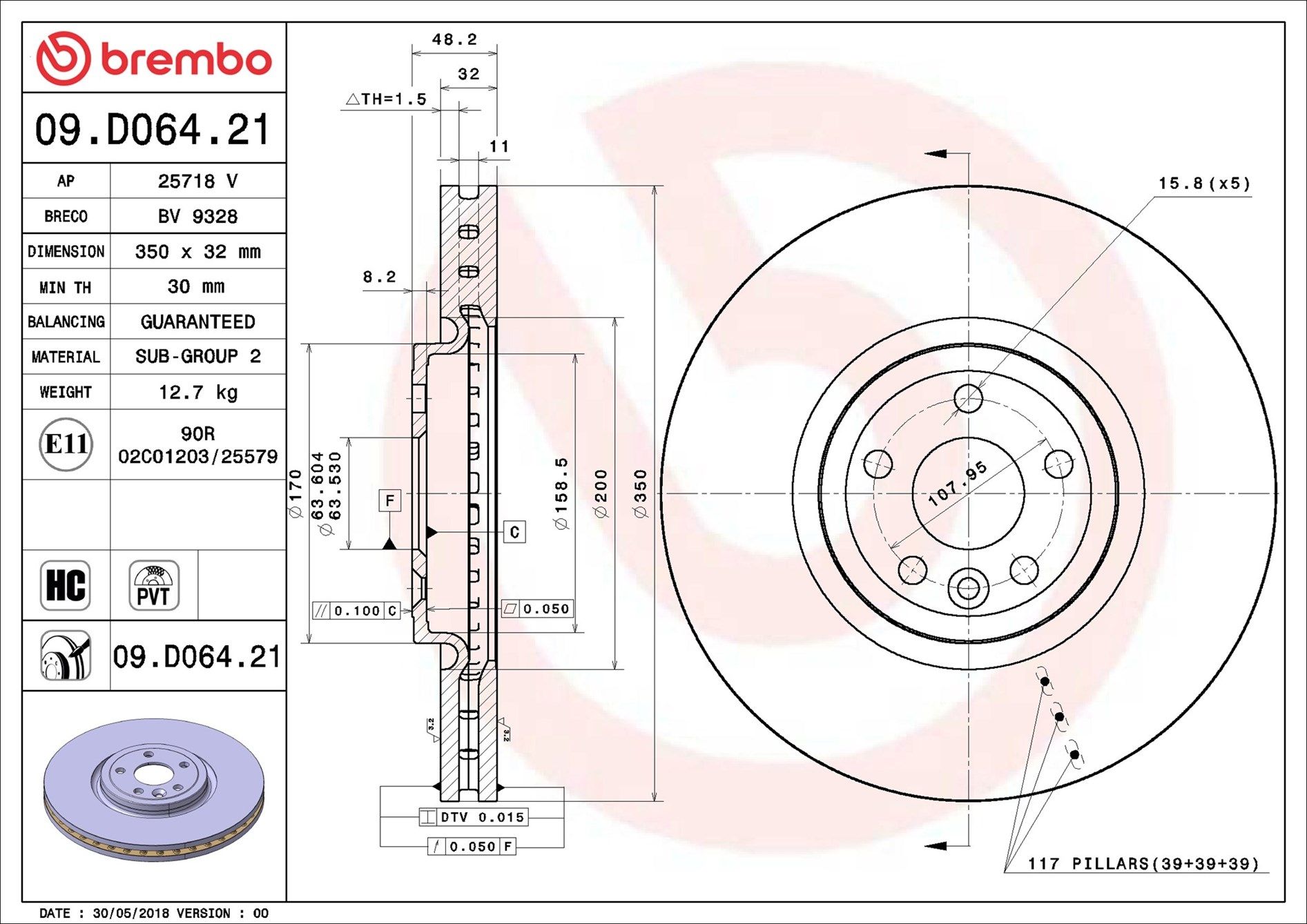 RANGE ROVER VELAR 17-On (FRT) - TecDoc 1