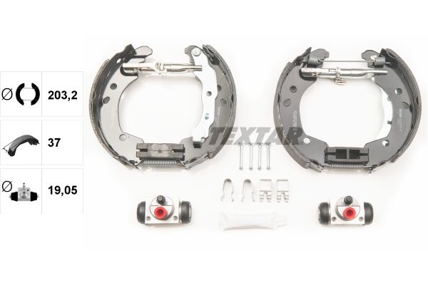 TEXTAR 84062600 - Bremsbackensatz Shoe Kit Pro