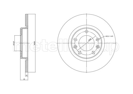 Brake Disc 23-1759C