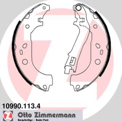 ZIMMERMANN 10990.113.4 - Bremsbackensatz