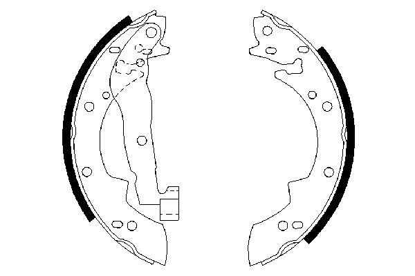 Brake Shoe Set 0 986 487 076