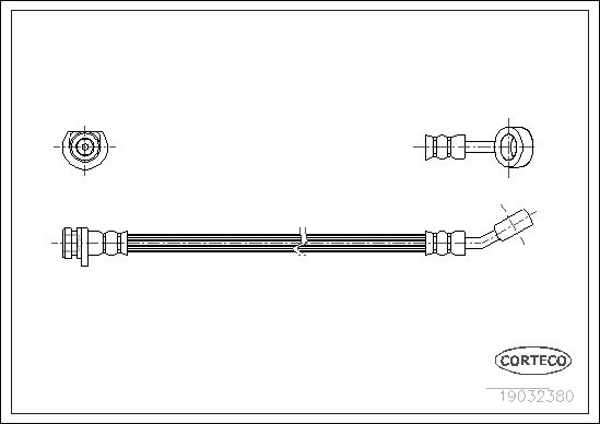 FLEXIBLE DE FREIN HONDA ACCORD,  0705