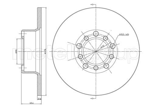 METELLI 23-0046 - Bremsscheibe