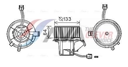 AVA QUALITY COOLING MS8640 - Innenraumgebläse