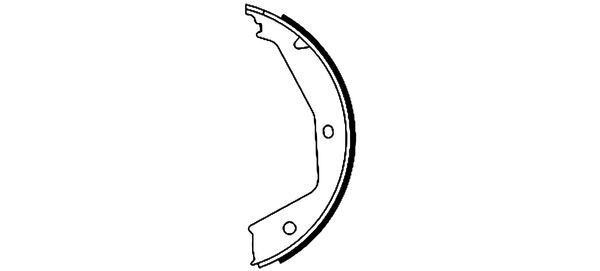 Brake Shoe Set, parking brake 91054700