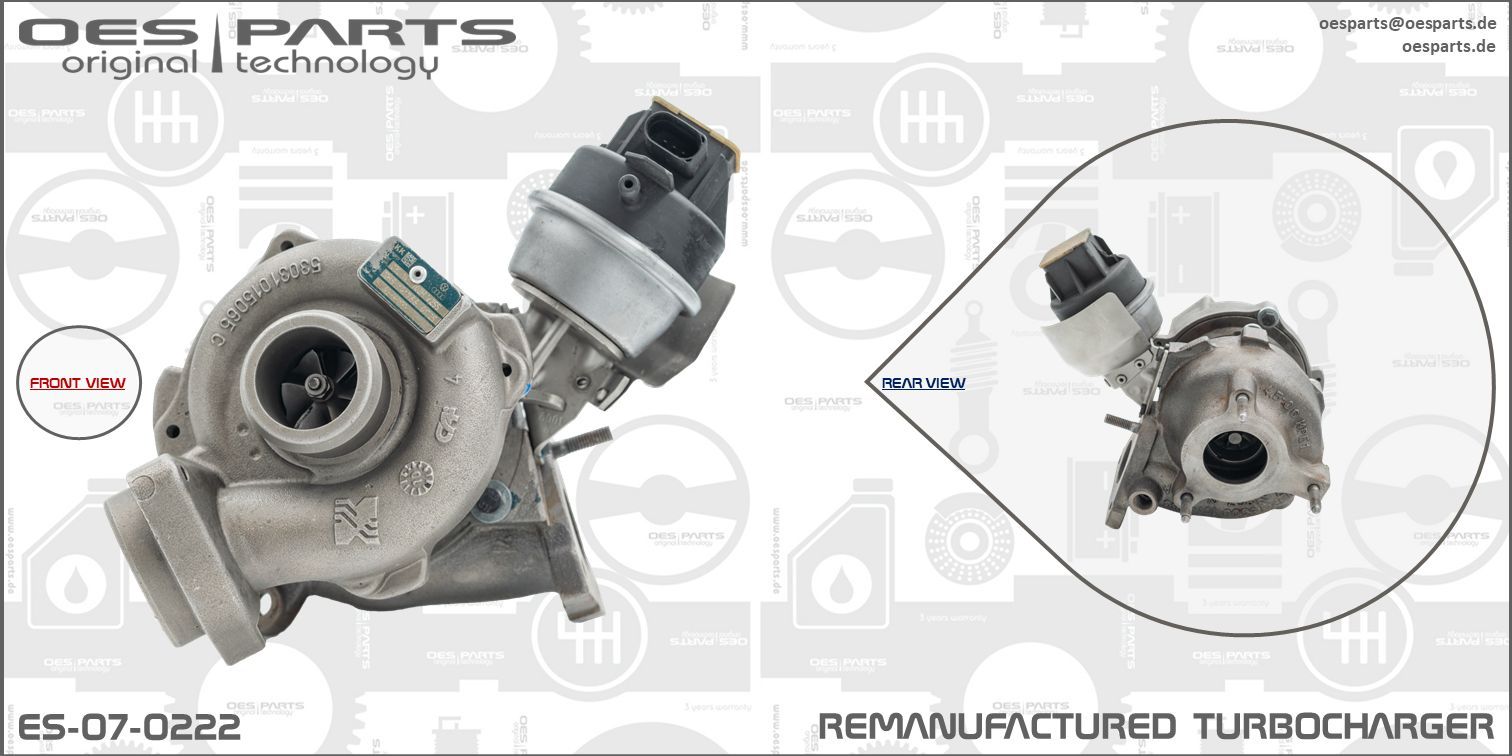 OES PARTS ES-07-0222 - Lader, Aufladung