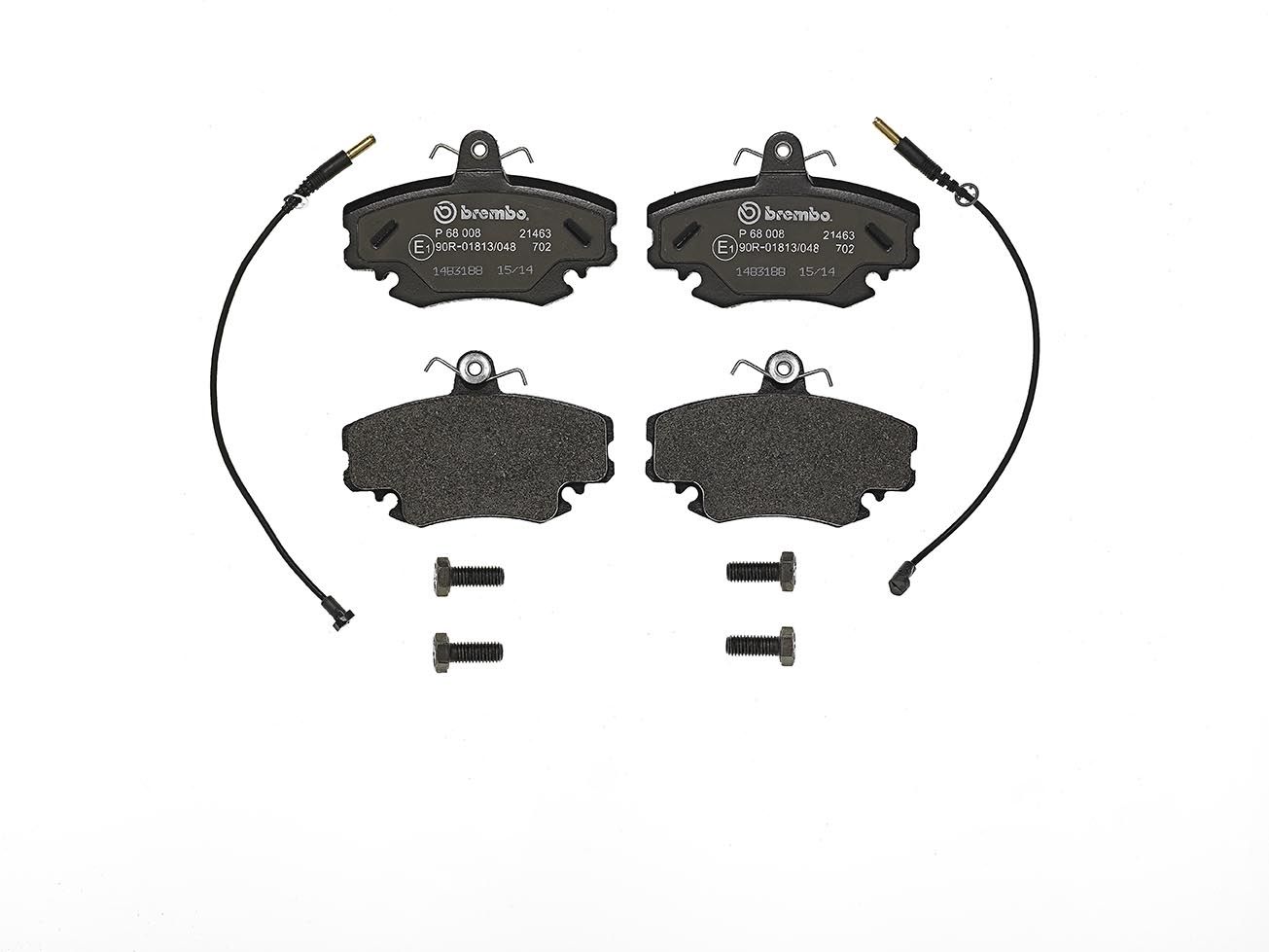 BREMBO P 68 008 - Bremsbelagsatz, Scheibenbremse PRIME LINE