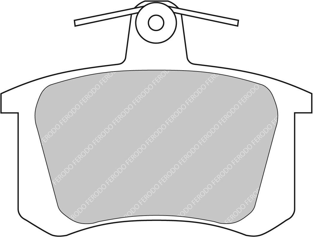 FERODO RACING FCP596H - Bremsbelagsatz, Scheibenbremse DS2500