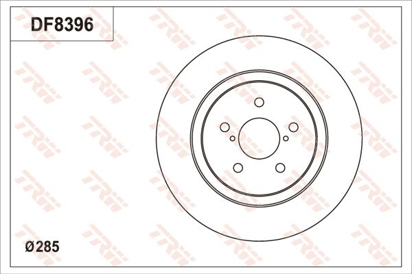 TRW BRAKE PAD SET, DISC BRAKE - TecDoc Only