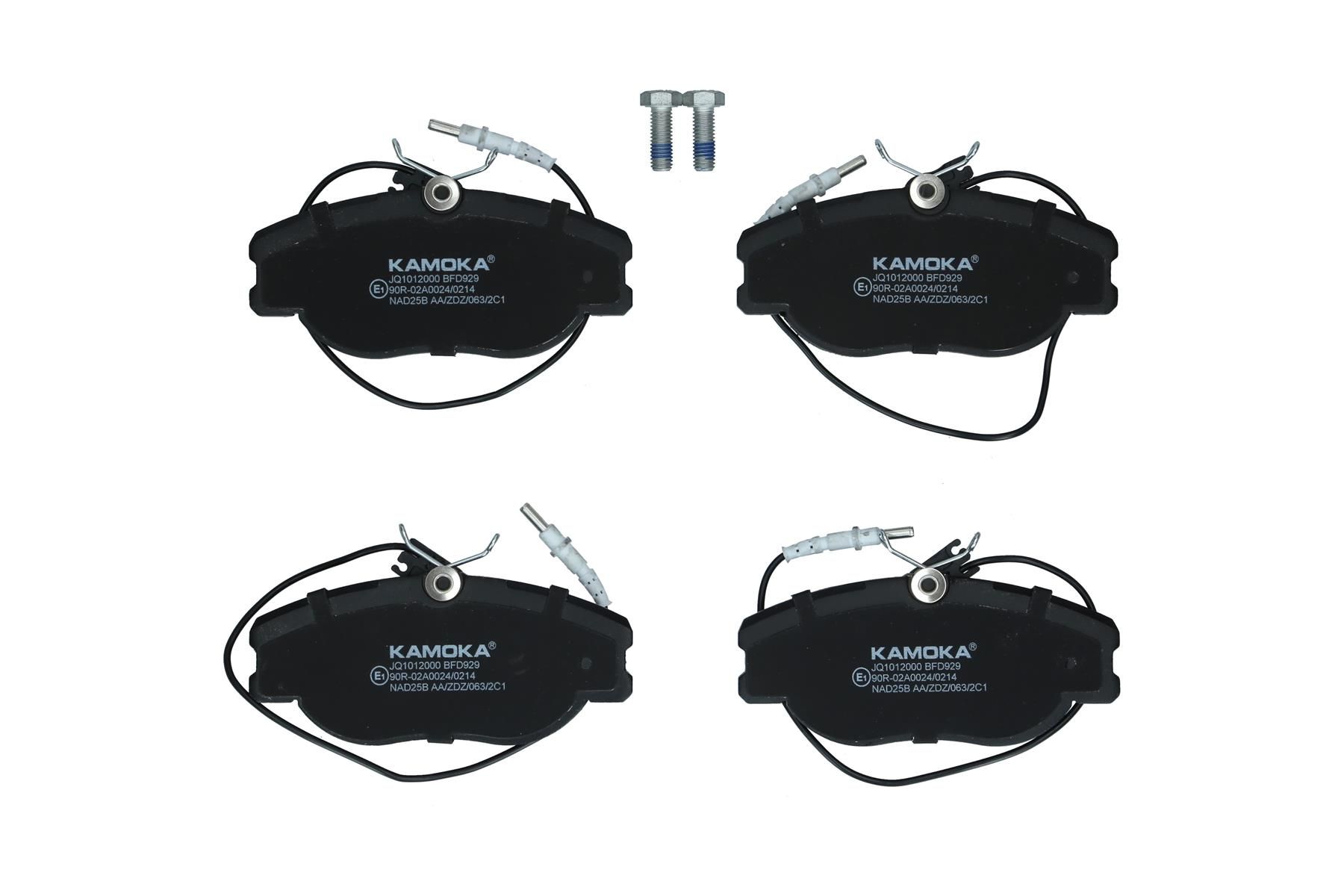 KAMOKA JQ1012000 - Bremsbelagsatz, Scheibenbremse