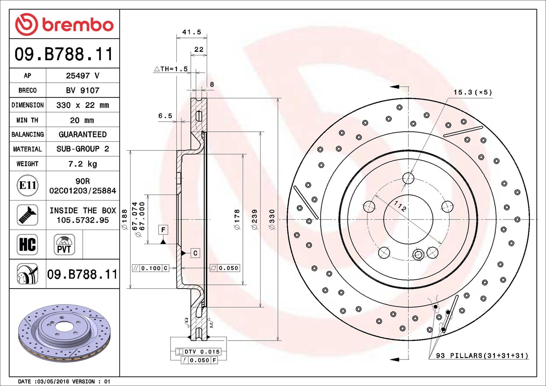 MERCEDES AMG CLA45 2.0 16-19 (RR) - TecDoc 1