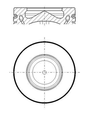 MAHLE 081 PI 00119 000 - Kolben