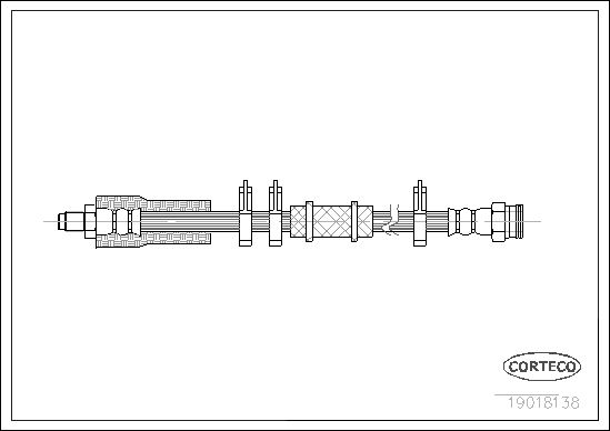 FLEXIBLE DE FREIN FIAT-CITROEN-P  0705