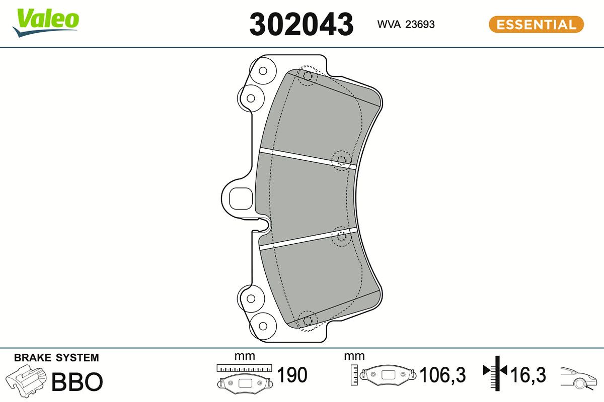 Bremsbelagsatz, Scheibenbremse
