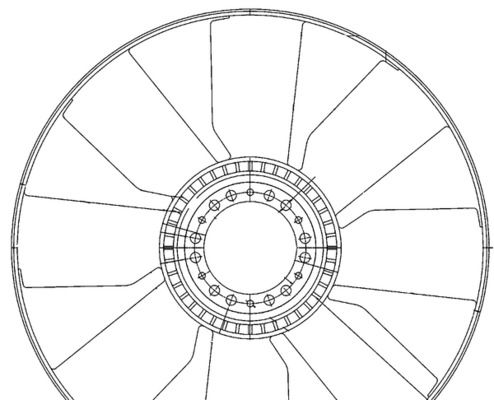 Núcleo del ventilador, refrigeración del motor