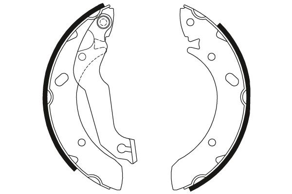 Bremsbackensatz