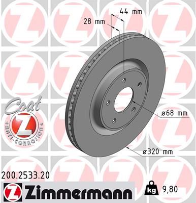 Brake Disc 200.2533.20