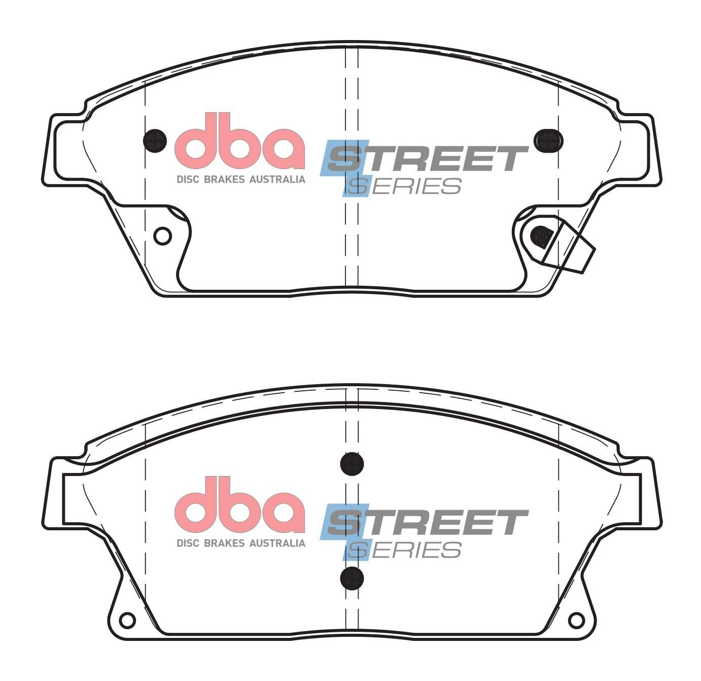 DBA SS STREET SERIES BRAKE PADS [ Holden Cruise / Astra / 2009-2016 F ] - TecDoc Only