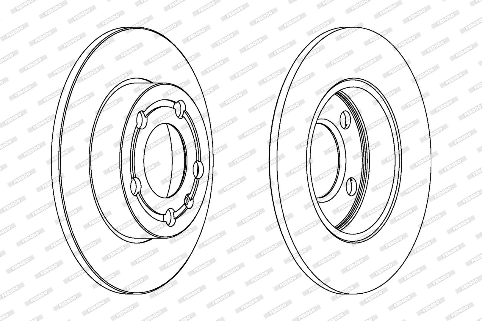 FERODO DDF1233C - Bremsscheibe PREMIER