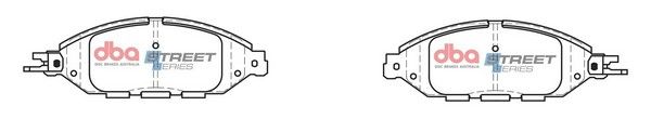 DBA SS STREET SERIES BRAKE PADS [ Nissan Pathfinder 2013 - On F ] - TecDoc Only