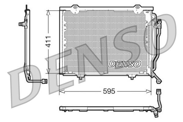 DCN17016 DENSO kondenzátor, klíma