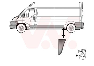 VAN WEZEL 1651415 - Zier-/Schutzleiste, Seitenwand