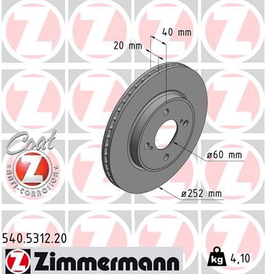 Brake Disc 540.5312.20