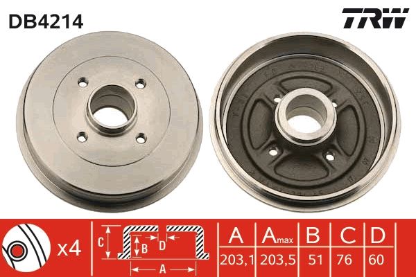 Brake Drum DB4214