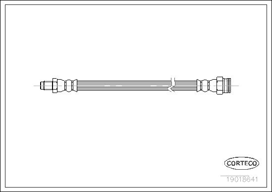 FLEXIBLE DE FREIN SKODA FAVORIT-  0705