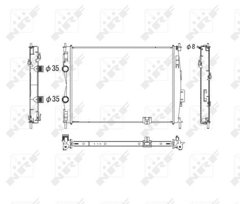 NRF 53755 Radiator, engine cooling