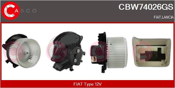 CBW74026GS CASCO Genuine Utastér-ventilátor