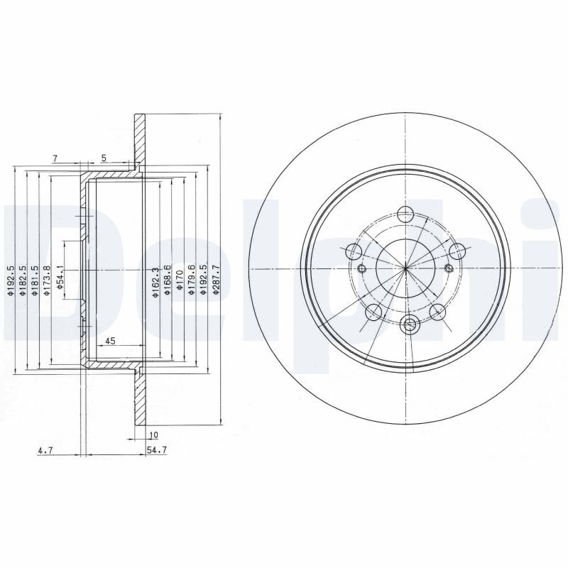DELPHI Lagerung, Stabilisator TD1469W Günstig Online Kaufen