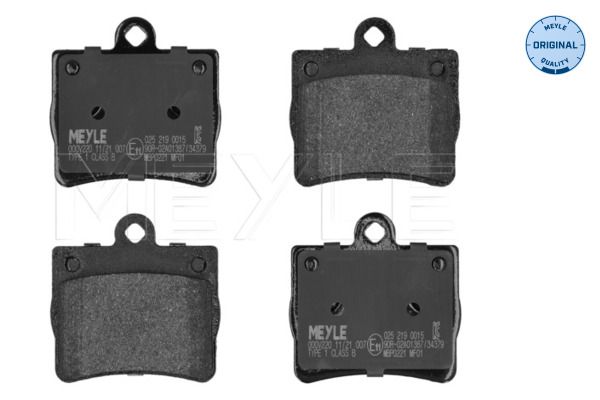 MEYLE 025 219 0015 Brake Pad Set, disc brake