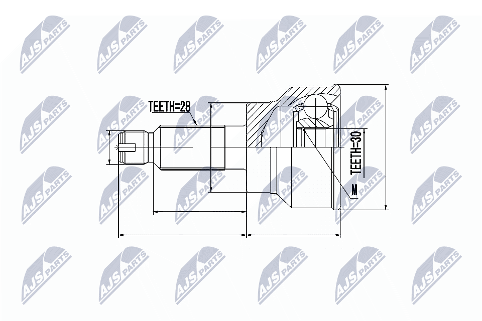 NTY NPZ-SU-020 - Gelenksatz, Antriebswelle