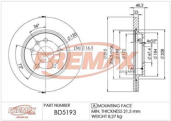 Brake Disc BD-5193