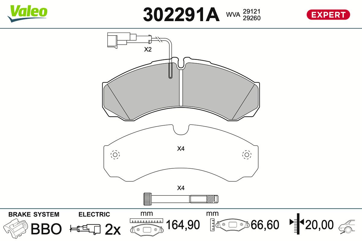 Bremsbelagsatz, Scheibenbremse