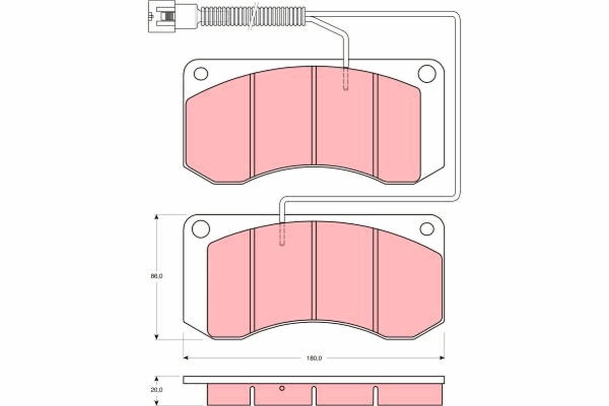 Brake Pad Set, disc brake GDB5052