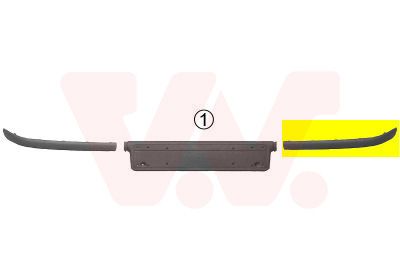 VAN WEZEL 0646583 - Zier-/Schutzleiste, Sto&szlig;f&auml;nger ** Equipart **