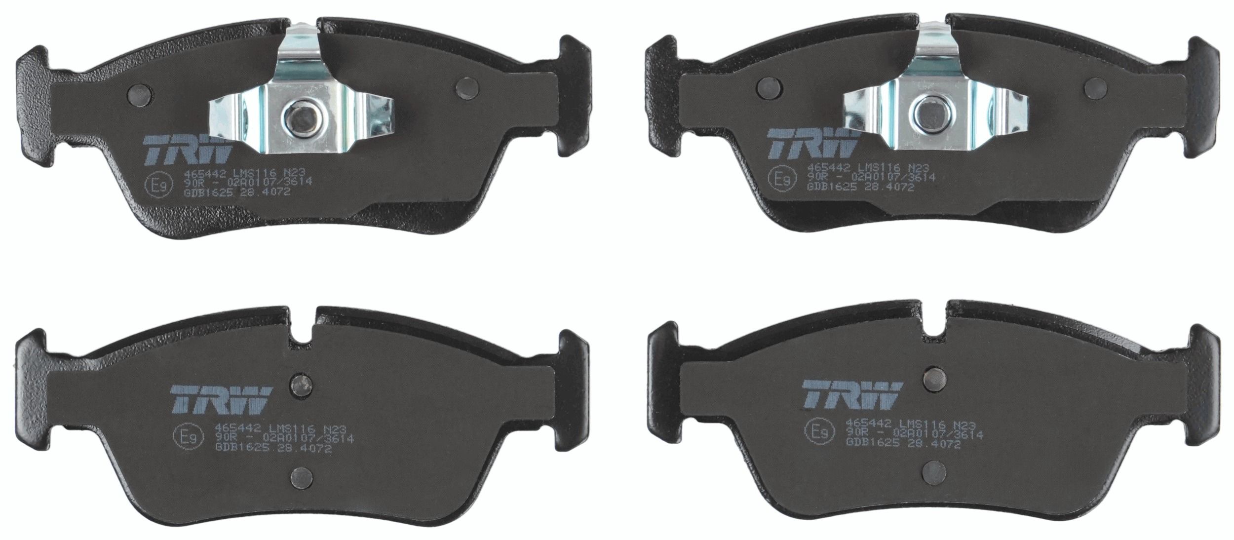 TRW DISC BRAKE PADS - TecDoc 2