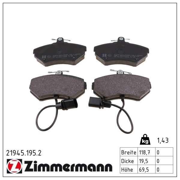 Bremsbelagsatz, Scheibenbremse