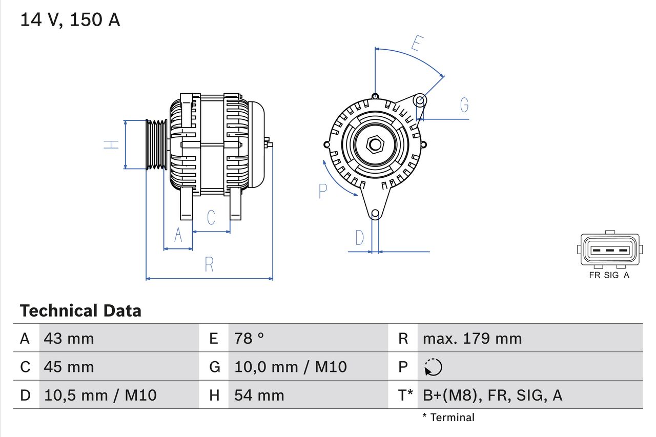 Alternator 0 986 049 161