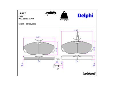 Bremsbelagsatz, Scheibenbremse