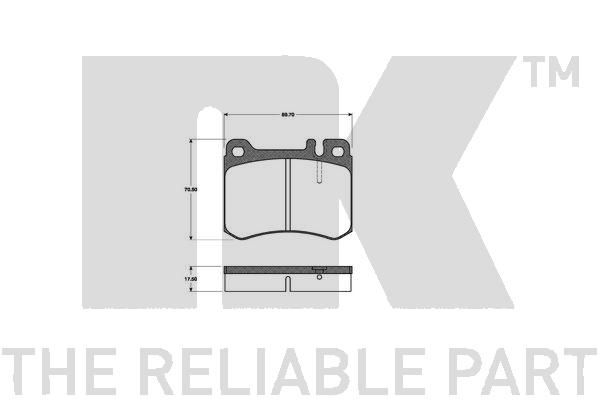 Bremsbelagsatz, Scheibenbremse