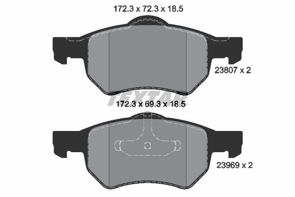 Brake Pad Set, disc brake 2380701