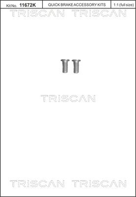 TRISCAN 8105 116013 Screw Set, brake disc